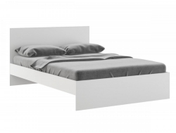 Кровать 1400 Осло модуль М13 с настилами Лайт Белый