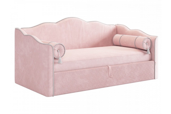 Кровать-софа 900 Лея нежно-розовый/галька