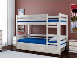 Кровать Джуниор с ящиками Белый античный