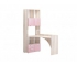 Стол угловой Бемби-4 МДФ розовый металлик
