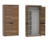 Шкаф для одежды 2-х дверный NEW Гарда Дуб галифакс Табак