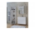 Коллекция мебели в ванную Geometry 800 белый с пеналом
