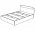 Кровать Эко 1600 венге-лоредо