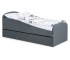 Кровать мягкая с ящиком Letmo велюр графит