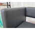 Диван прямой Missa Экокожа Dark Grey